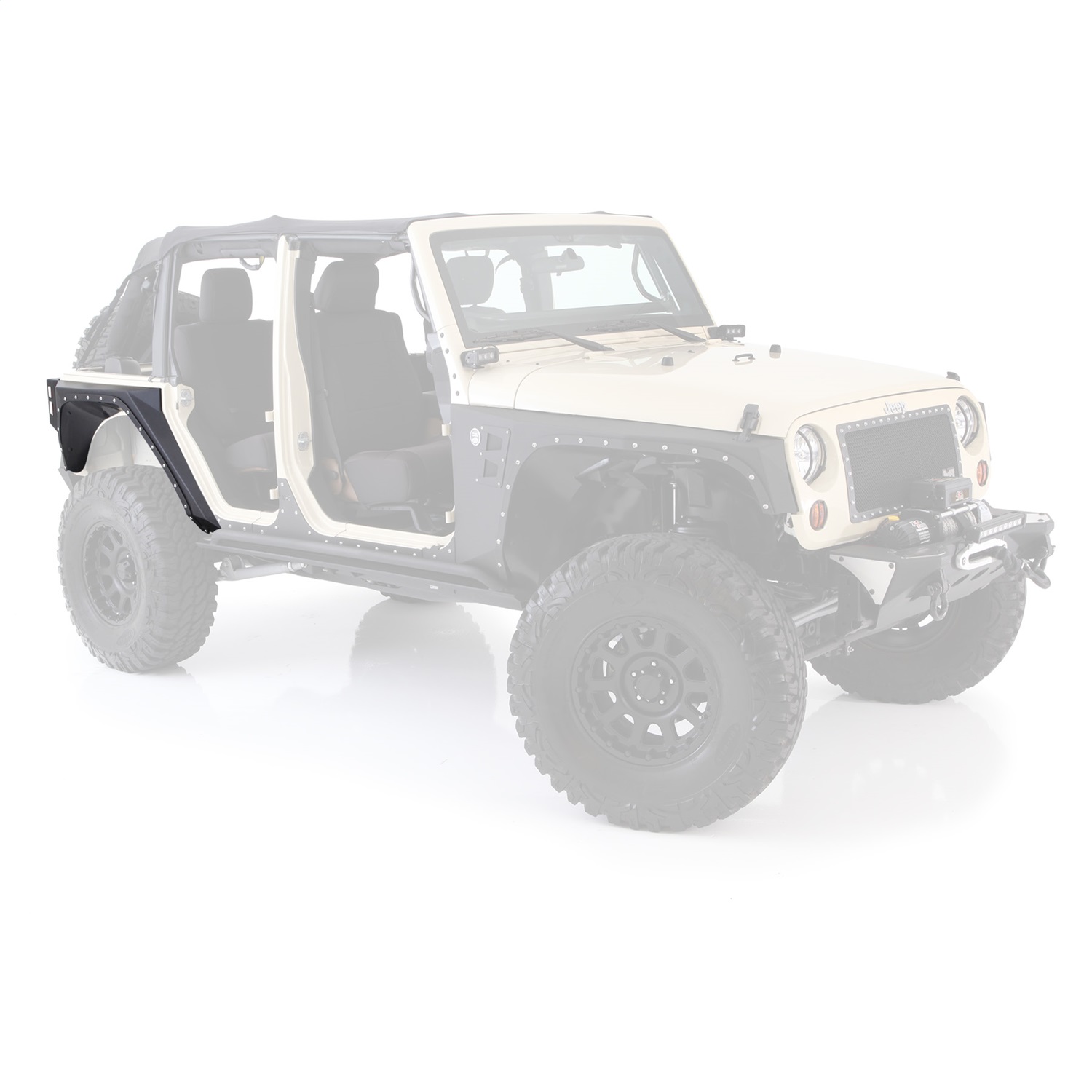 Smittybilt 76882 - XRC Rear Corner Guards - Black Textured Smittybilt 76882 - XRC Rear Corner Guards - Black Textured
