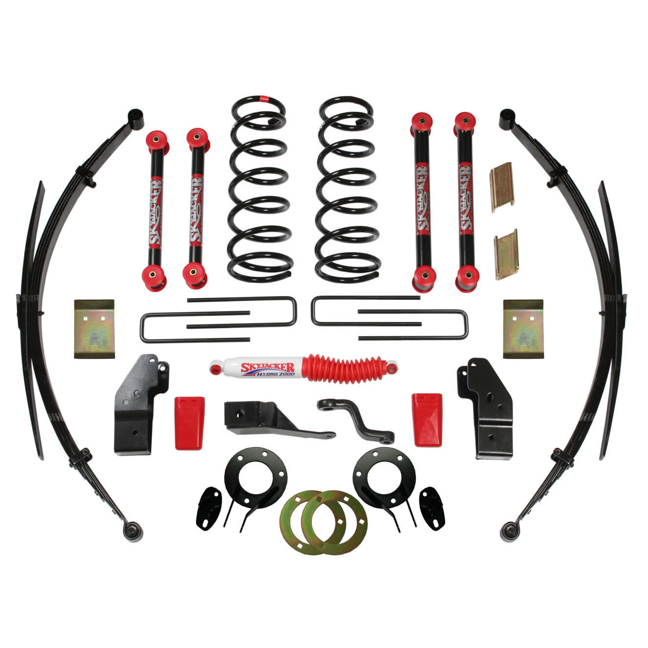 Skyjacker D452KS - Standard Class 2 Lift Kit 4-4.5 Inch Lift 94-99 Dodge Ram 3500/2500 Includes Front Coil Springs Rear Leaf Springs Pitman Arm Rear U Bolts Vent Hose Steering Stabilizer Dual Shock Bracket Skyjacker D452KS - Standard Class 2 Lift Kit 4-4.5 Inch Lift 94-99 Dodge Ram 3500/2500 Includes Front Coil Springs Rear Leaf Springs Pitman Arm Rear U Bolts Vent Hose Steering Stabilizer Dual Shock Bracket