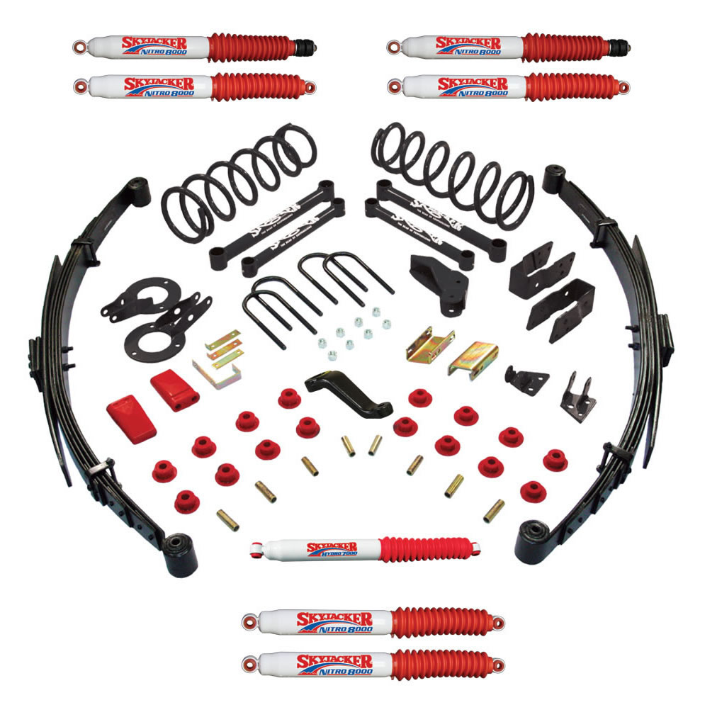 Skyjacker D4529KS-N - Suspension Lift Kit w/Shock Nitro Shocks 5 Inch Lift Class II Incl. Rear Springs Add-A-Leafs All 4 Shocks 09 Dodge Ram 2500/3500