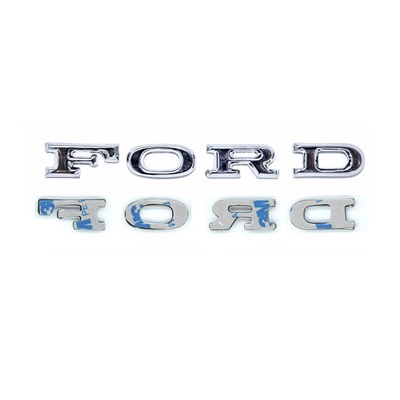Scott Drake C7AZ-16606-SK - 1967 Mustang Adhesive "F-O-R-D" Hood Letters