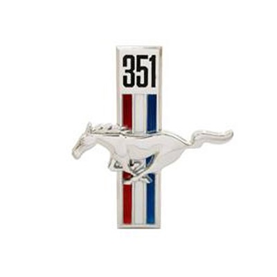 Scott Drake C7ZZ-16229-W - Fender Emblem,351 Running Horse, Driver Side Scott Drake C7ZZ-16229-W - Fender Emblem,351 Running Horse, Driver Side