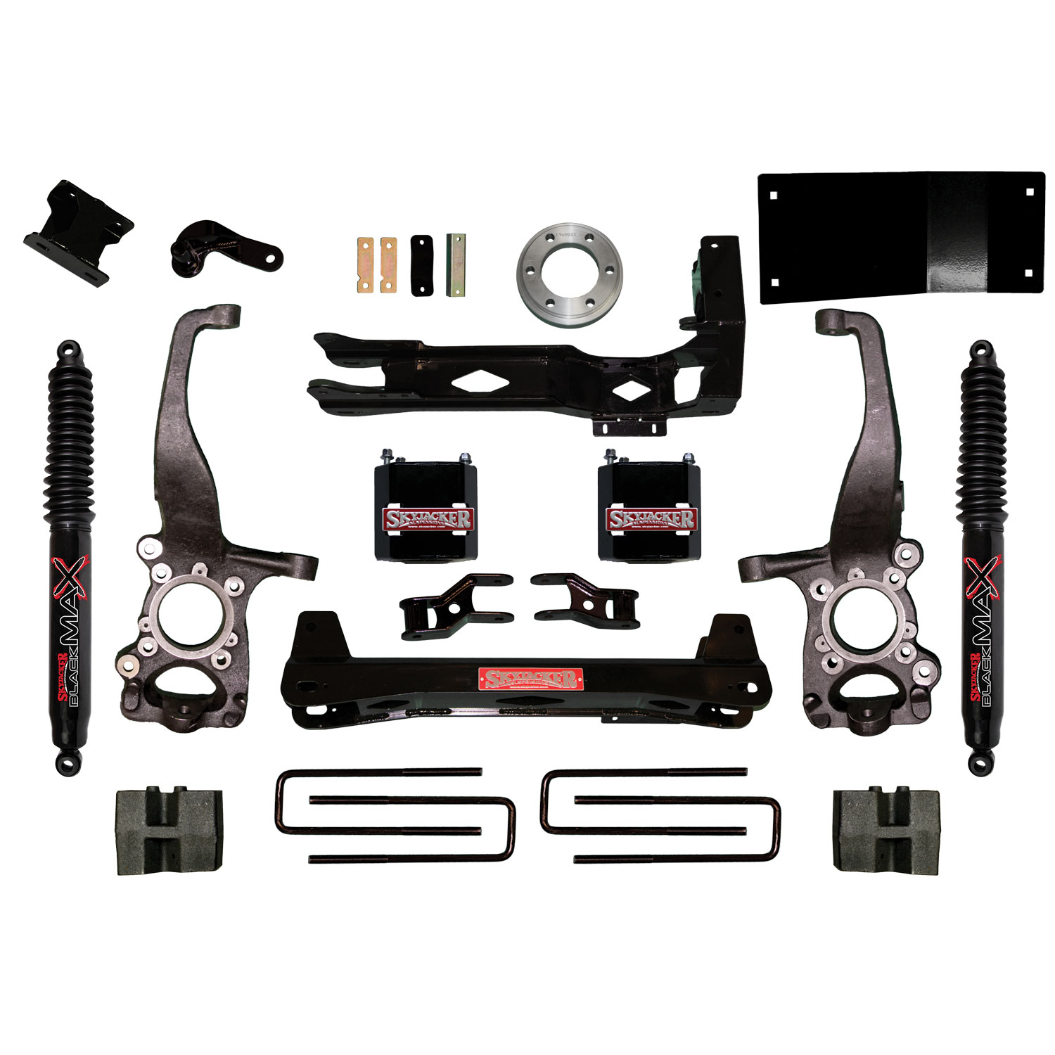 Skyjacker F1560BKB - Suspension Lift Kit w/Shock 6 Inch Lift w/Black MAX Shocks 15-19 Ford F-150