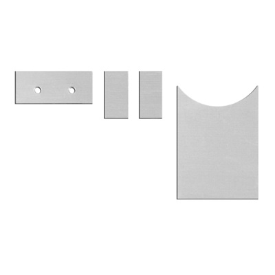 Scott Drake C7ZZ-6504410-AC - 67 Dlx interior AC vent aluminum inserts