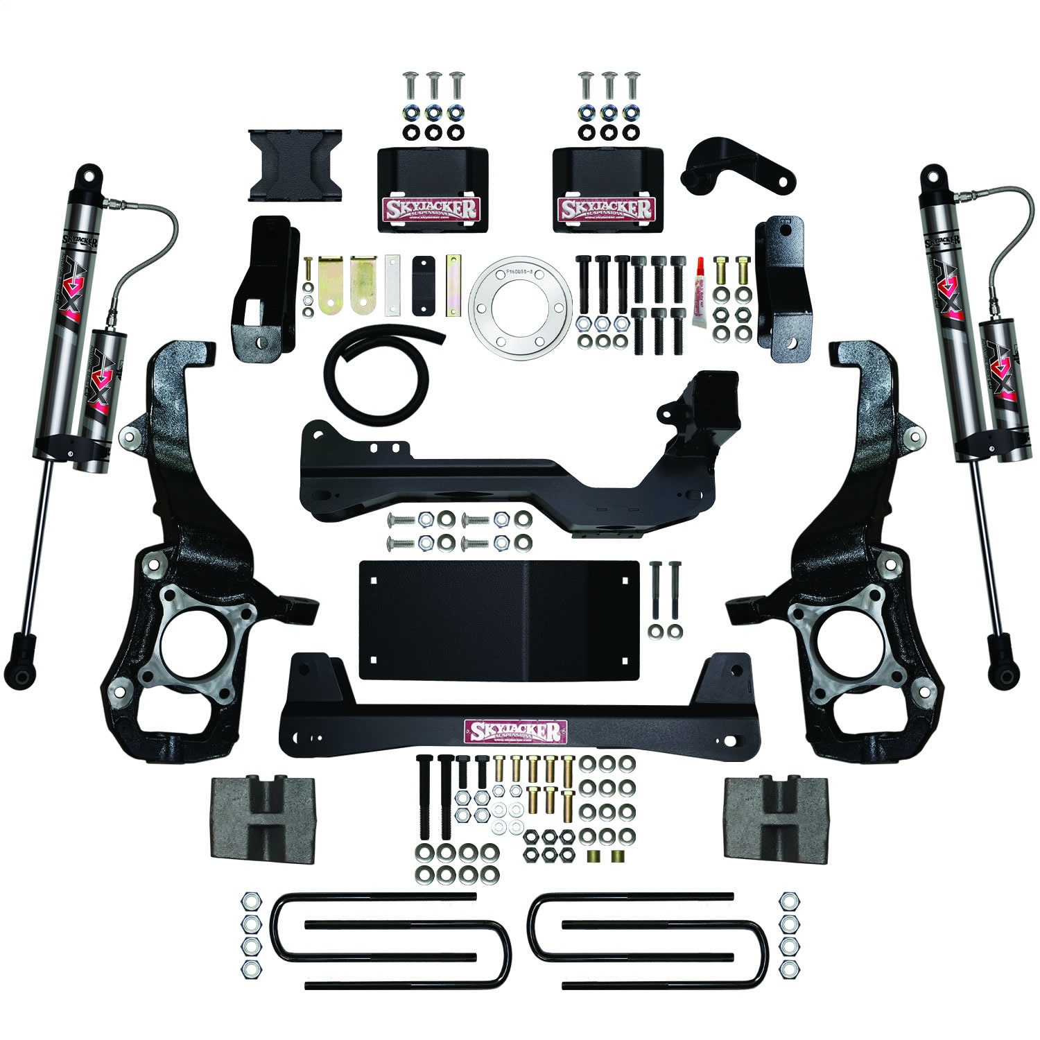 Skyjacker F2145BKX - 4.5 in. Suspension Lift Kit With ADX 2.0 Remote Reservoir Monotube Shocks