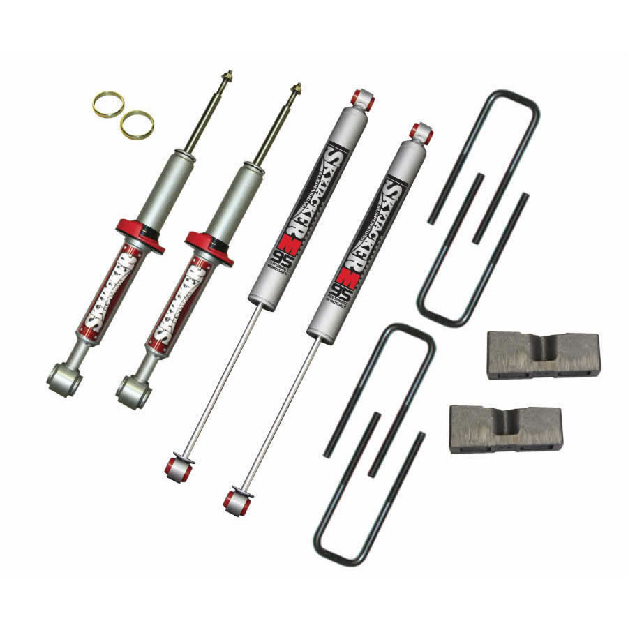 Skyjacker F432STBM-R - Suspension Lift Kit w/Shock 3 Inch Lift Incl. 2 Mono Shocks Red Boot 04-08 Ford F-150 04 Ford F-150 Heritage