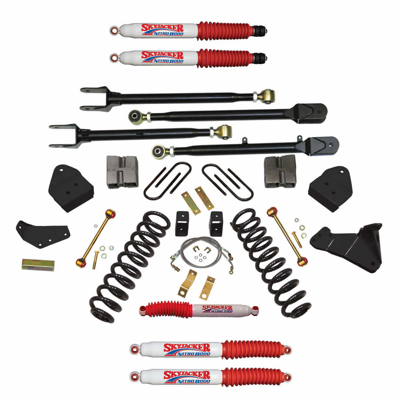 Skyjacker F86024KSH-N - Suspension Lift Kit w/Shock Nitro Shocks 6 Inch Lift 08-10 Ford F-350 Super Duty Skyjacker F86024KSH-N - Suspension Lift Kit w/Shock Nitro Shocks 6 Inch Lift 08-10 Ford F-350 Super Duty