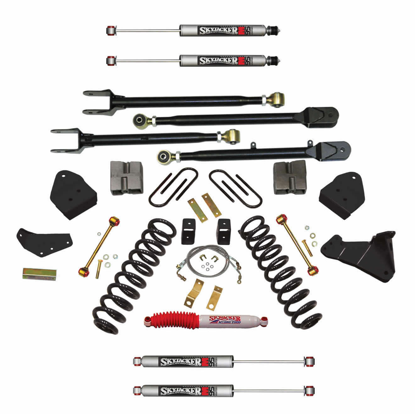 Skyjacker F86024KSH-M - Suspension Lift Kit w/Shock M95 Performance Shocks 6 Inch Lift 08-10 Ford F-350 Super Duty Skyjacker F86024KSH-M - Suspension Lift Kit w/Shock M95 Performance Shocks 6 Inch Lift 08-10 Ford F-350 Super Duty