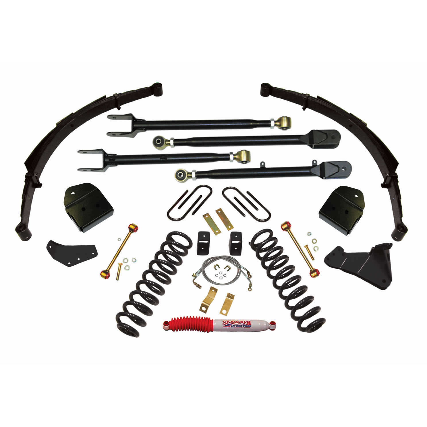 Skyjacker F84524KS - Lift Kit 4 Inch Lift System with Variable Coil Spring 4-Link Conversion 08-10 Ford F-250 Super Duty Skyjacker F84524KS - Lift Kit 4 Inch Lift System with Variable Coil Spring 4-Link Conversion 08-10 Ford F-250 Super Duty