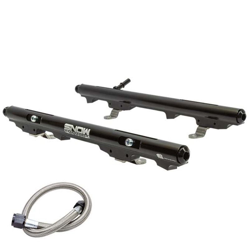 Snow Performance SNF-31603F - Snow LS1 Intake w/LS1 Injectors (60mm) Factory Fit Billet Fuel Rail Kit