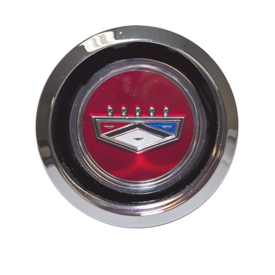 Scott Drake C9OZ-1130-RED - 1969-73 Ford Magnum Hub Cap, Red