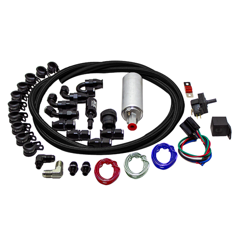 Snow Performance SNF-60900B - Supplemental Fuel System (Black Nylon Braided Stainless Line)