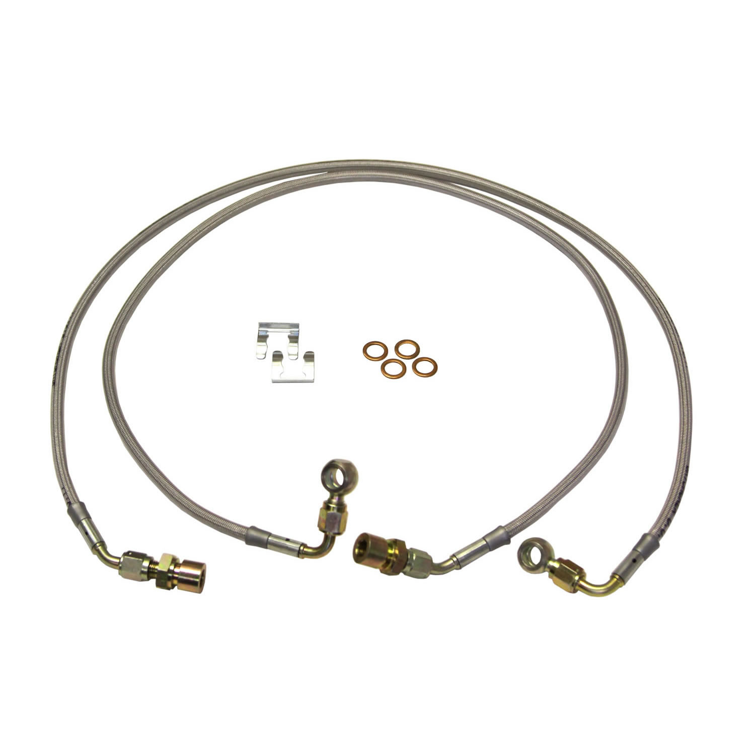 Skyjacker FBL86 - Superduty Stainless Steel Brake Line 08-11 F-250/F-350 Superduty Front Lift Height 6-8 Inch Pair