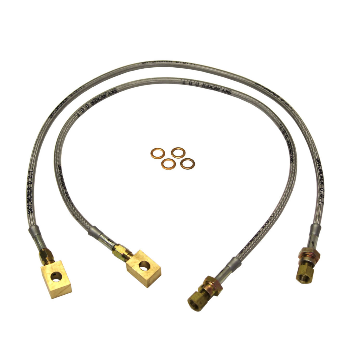 Skyjacker FBL93 - F-250/F-350 Stainless Steel Brake Line 76-79 Ford F-250/F-350 Front Lift Height 4-6 Inch Pair