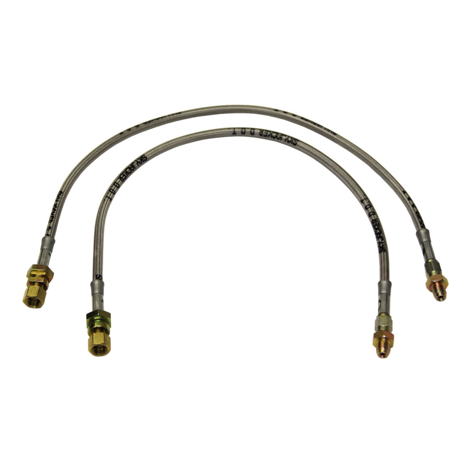 Skyjacker FBL43 - Jeep CJ Stainless Steel Brake Line 67-76 CJ5/CJ6Front Lift Height 2.5-4 Inch Pair
