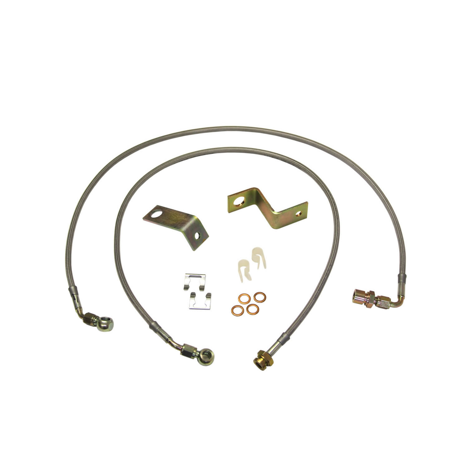 Skyjacker FBL54 - Superduty Stainless Steel Brake Line 05-07 Ford F-250/F-350 Front Lift Height 4 Inch Pair