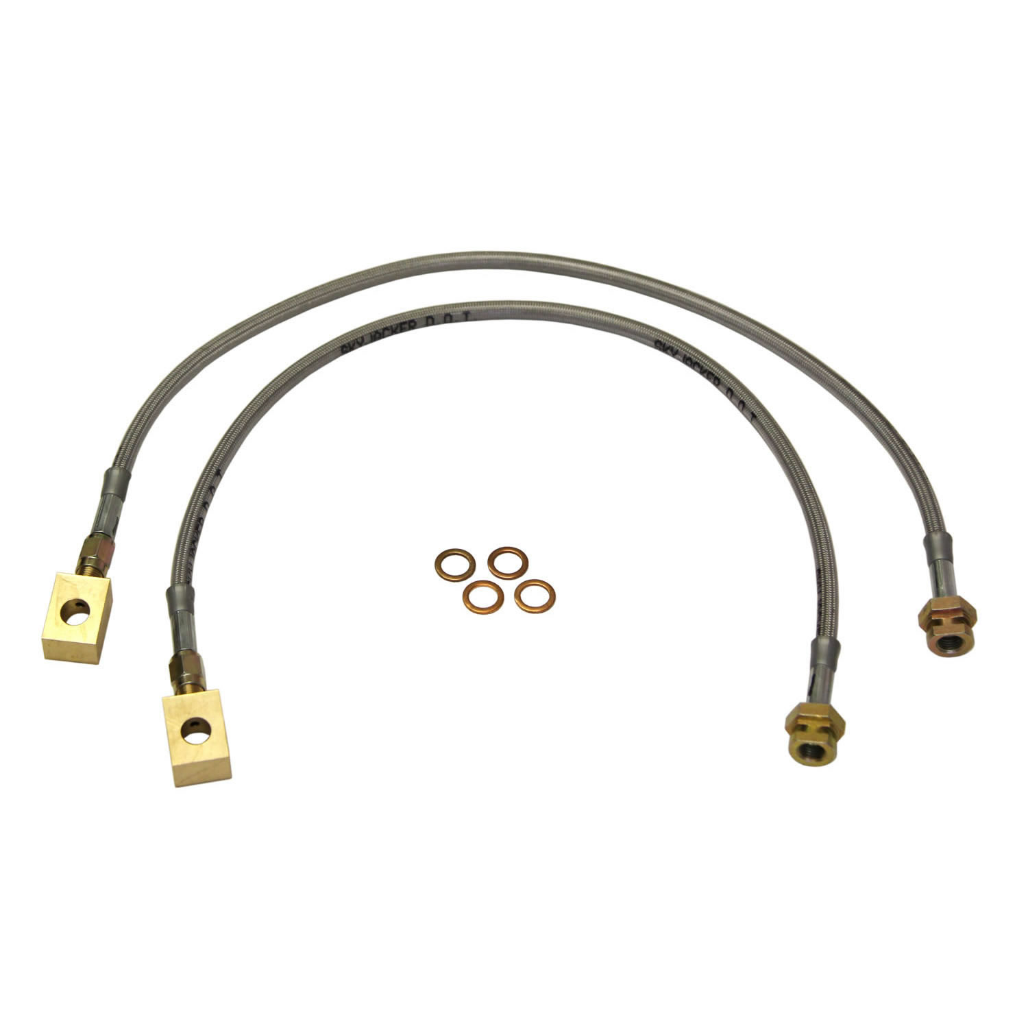 Skyjacker FBL40 - Jeep Stainless Steel Brake Line 79-91 Front Lift Height 2.5-5 Inch Pair