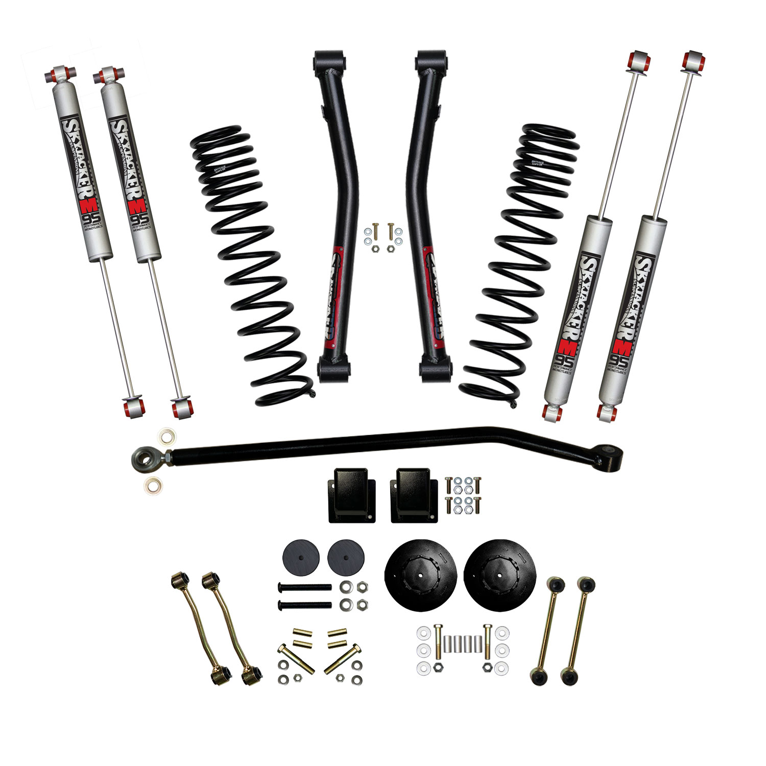 Skyjacker G350RPMLT - 2020 Jeep Gladiator JT Non-Rubicon Suspension Lift Kit 3.5in Fr 2in Rr w/ M95 Mono Shocks