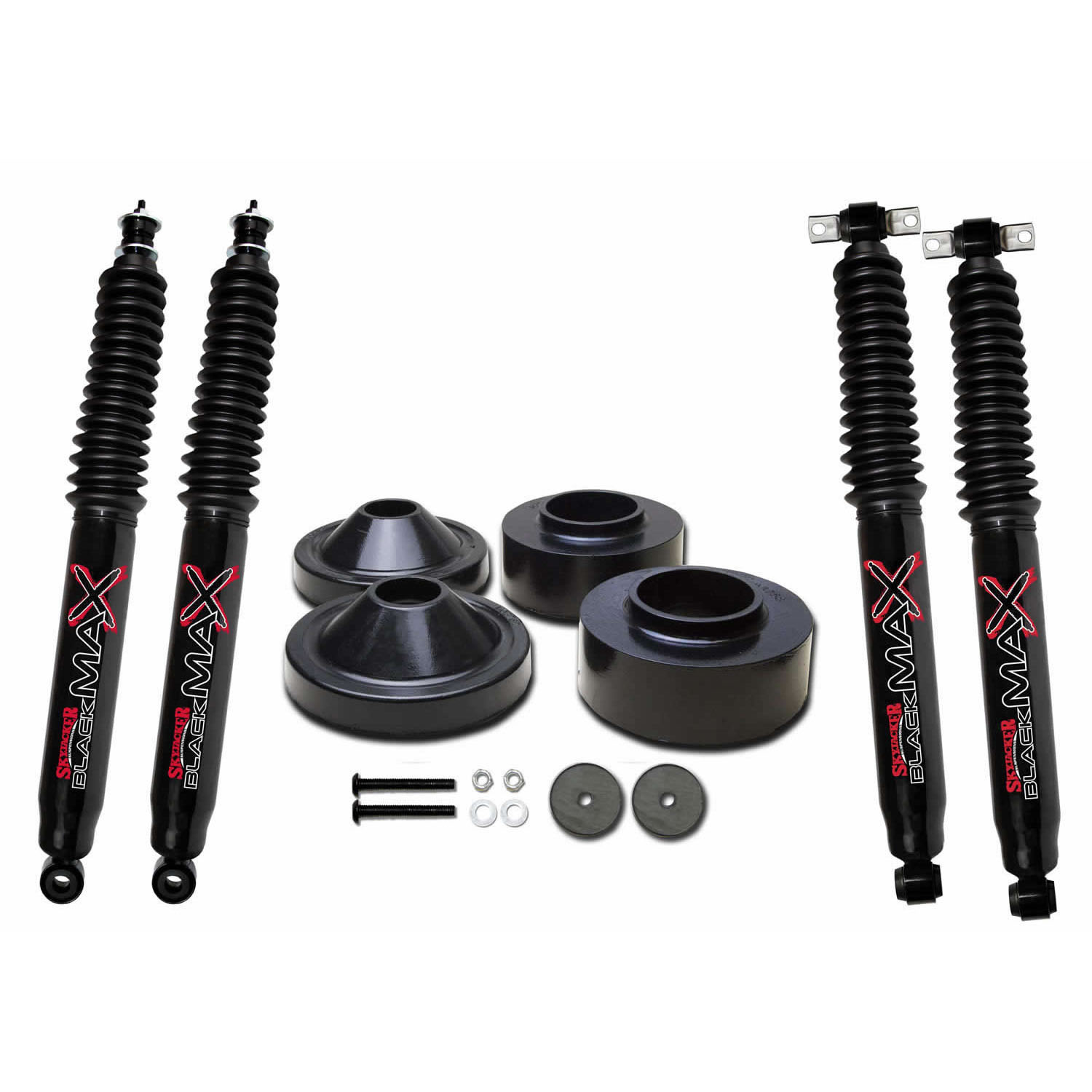 Skyjacker JK23-B - Polyurethane Spacer Leveling Kit 07-18 Wrangler JK 2 Inch Front Lift 3/4 Inch Rear Lift Incl. 2-Front B85 Shocks