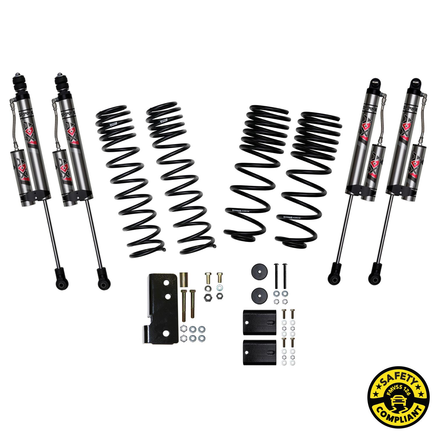 Skyjacker JK20BKXLT - 2 Inch Suspension Lift System With ADX 2.0 Remote Reservoir Shocks