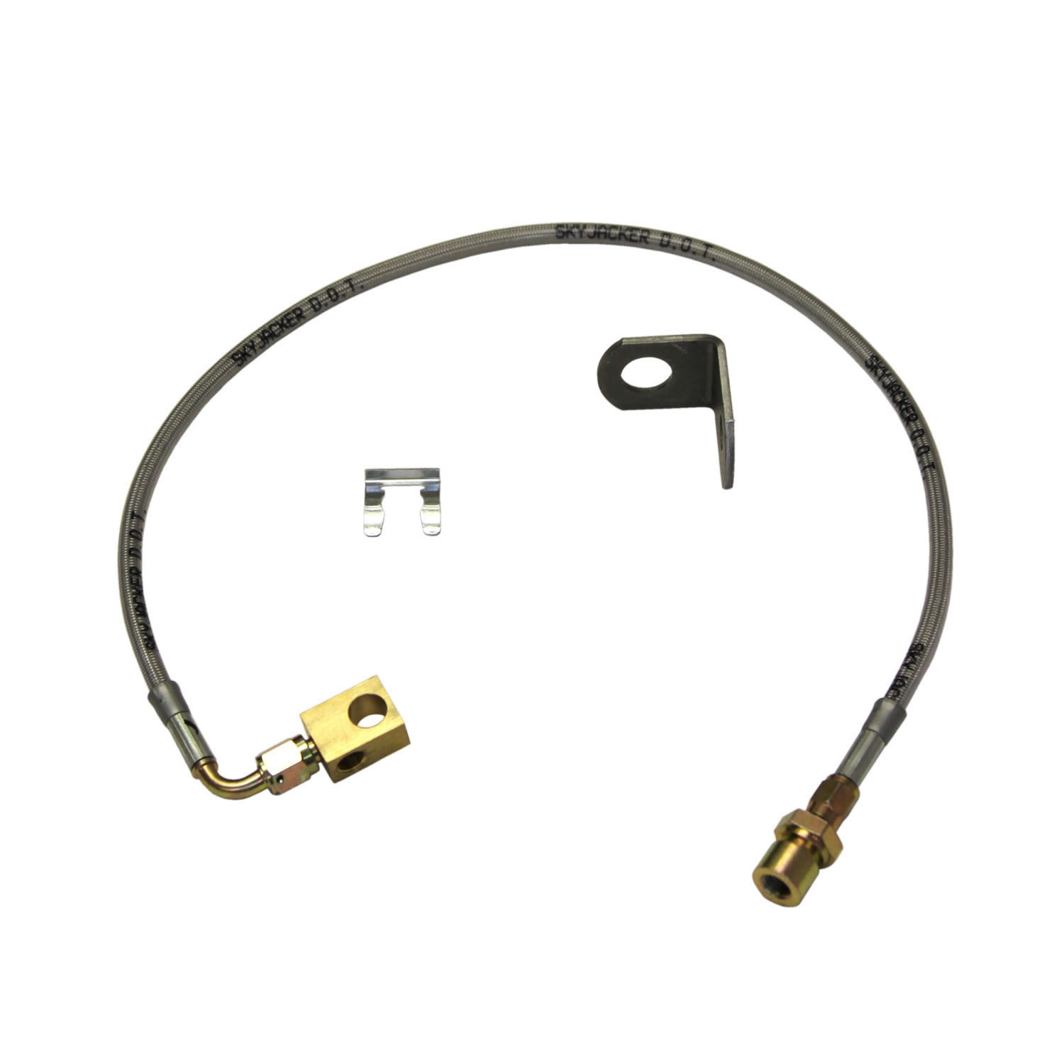 Skyjacker RBL98 - Jeep Stainless Steel Brake Line 97-16 Wrangler Rear Lift Height 4-8 Inch Single