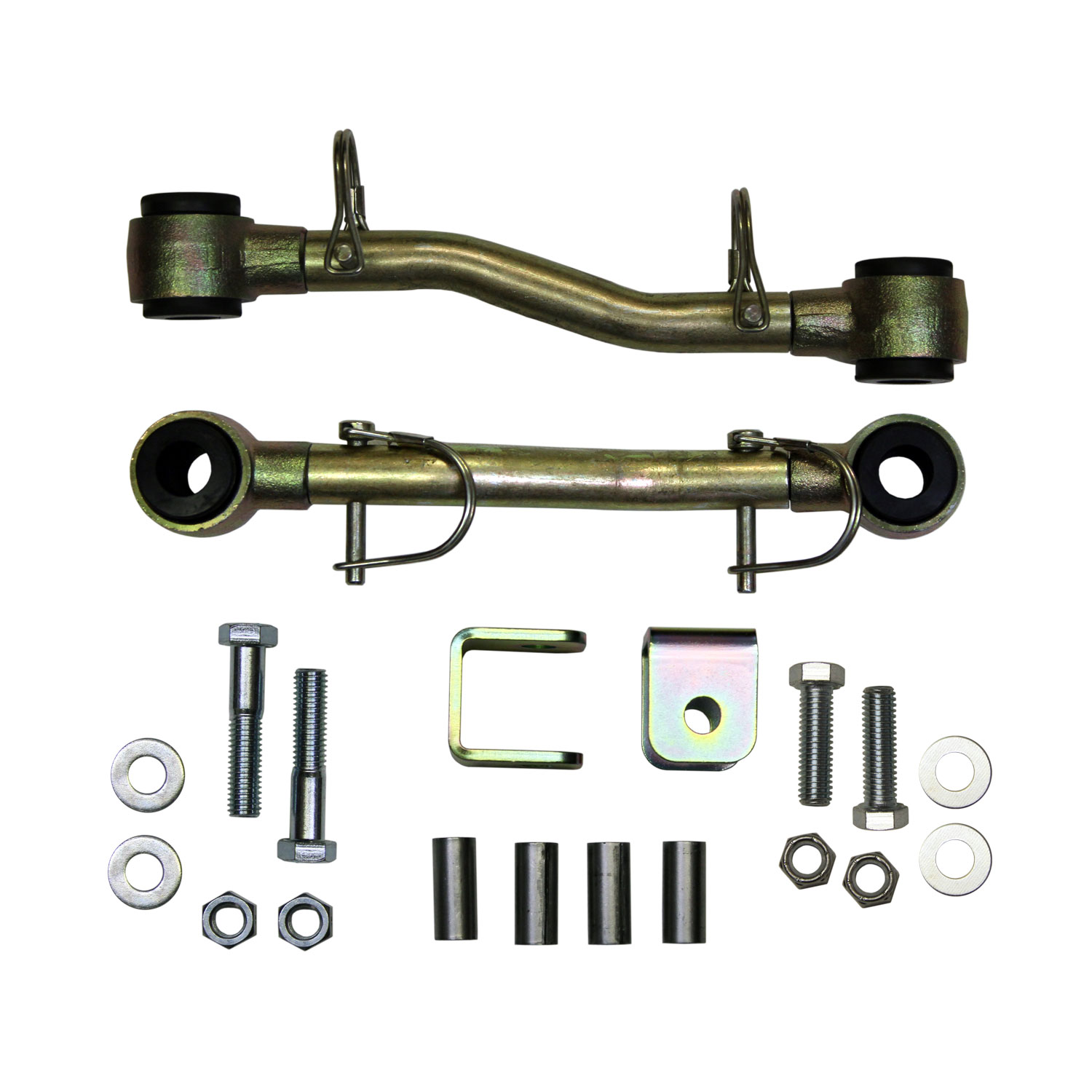 Skyjacker SBE320 - Sway Bar Extended End Links Disconnect Front Lift Height 3-4 Inch Double Black Rubber Bushings 84-01 Jeep Cherokee