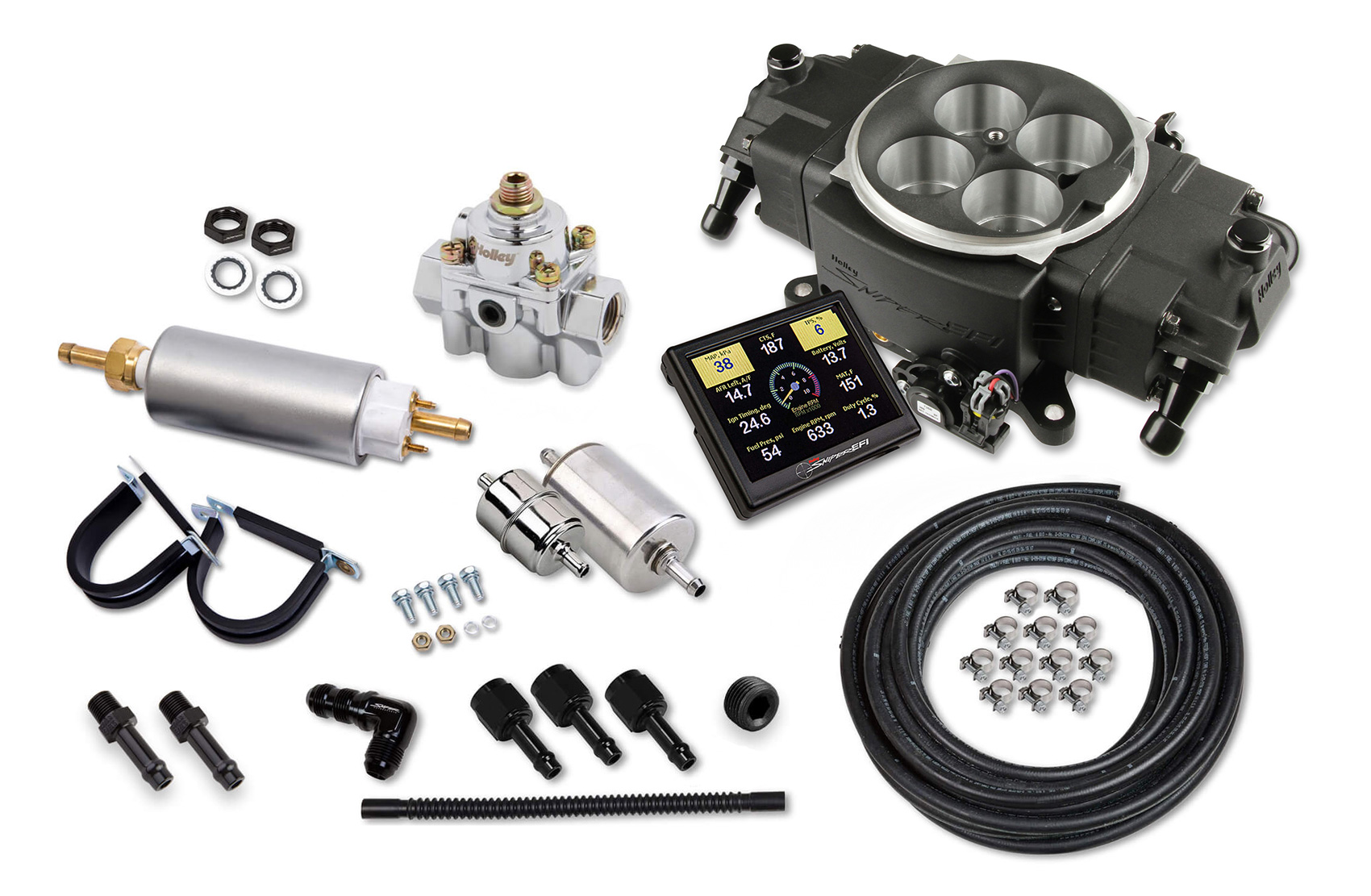 Sniper 550-871K - Holley Stealth 4150 Master Kit - Black Sniper 550-871K - Holley Stealth 4150 Master Kit - Black