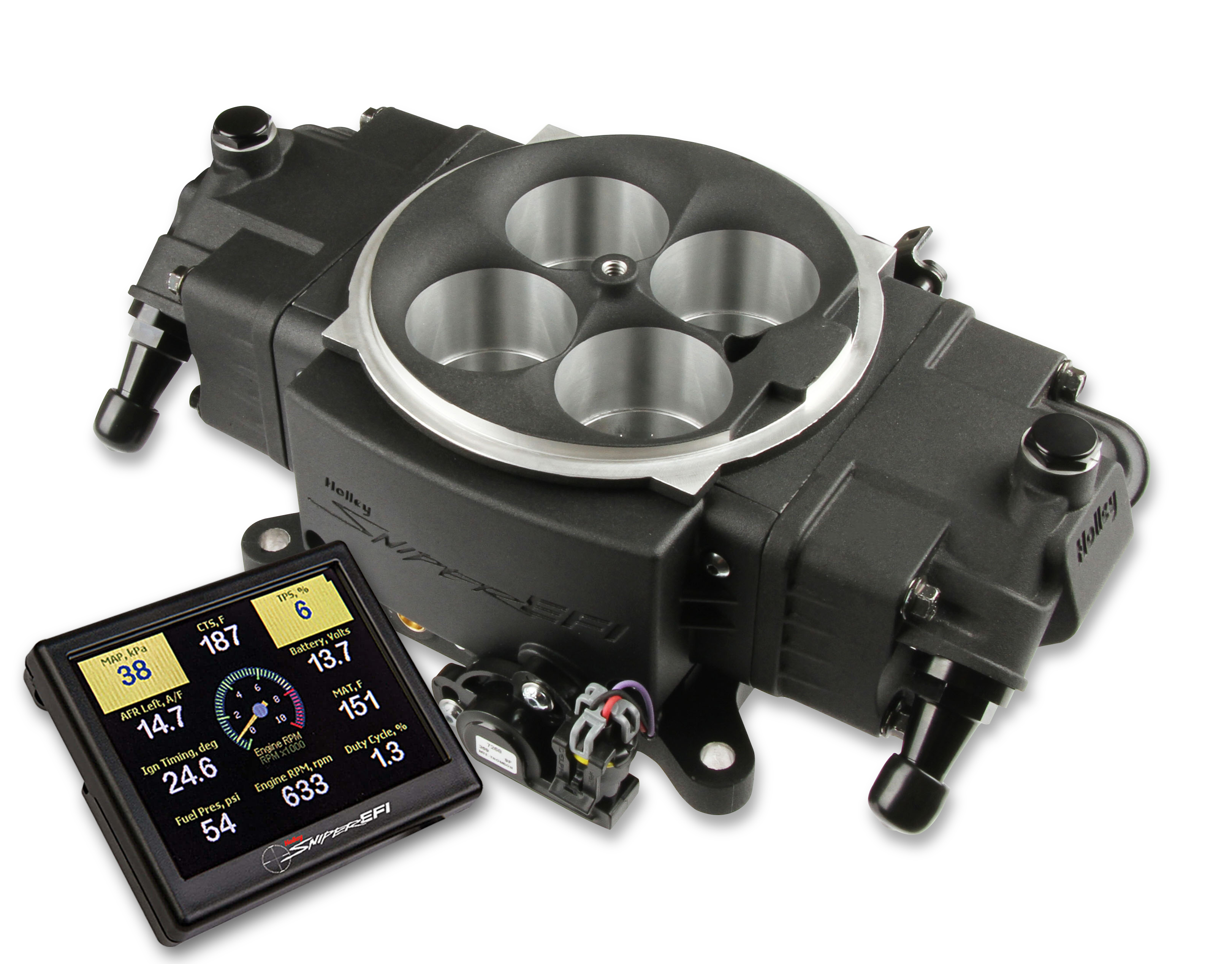 Sniper 550-877 - Holley EFI Super Stealth 1250 - Black Sniper 550-877 - Holley EFI Super Stealth 1250 - Black