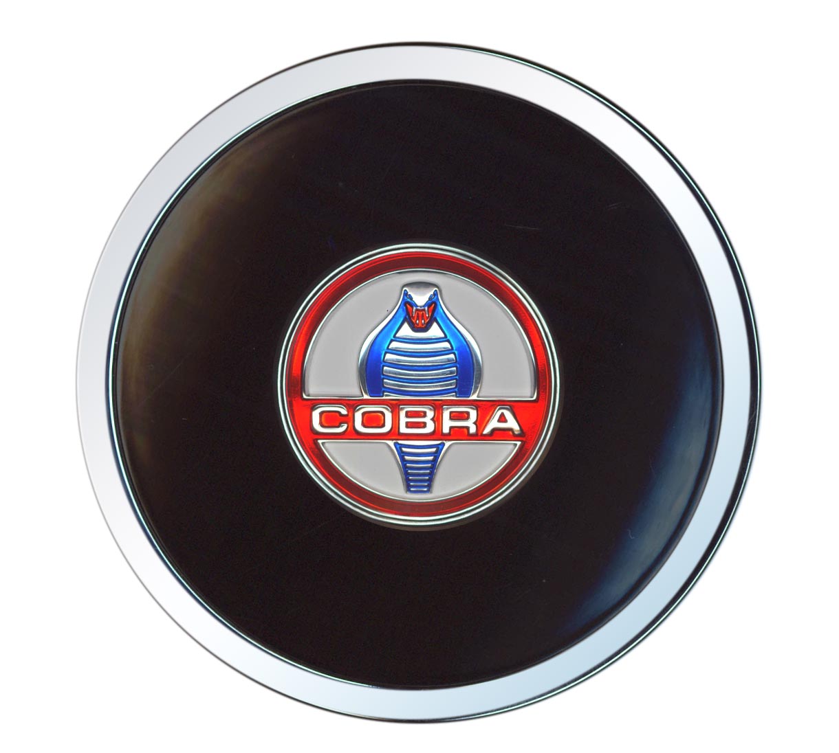 Scott Drake S1MS-3623-COBRA - Corso Feorce 6 Hole Steering Wheel Cobra Horn Button with Emblem Scott Drake S1MS-3623-COBRA - Corso Feorce 6 Hole Steering Wheel Cobra Horn Button with Emblem