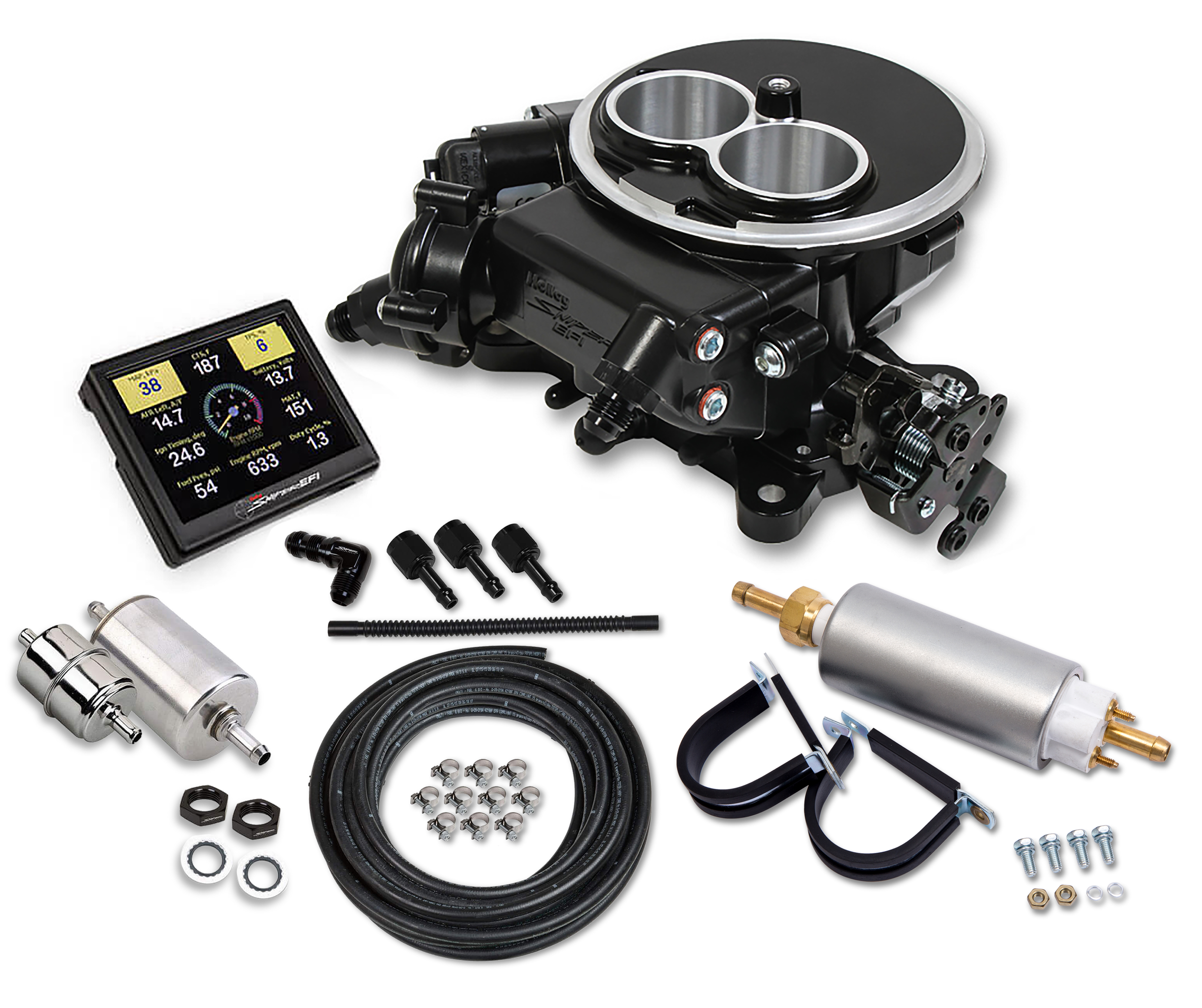 Sniper 550-850K - Holley  EFI 2300 Self-Tuning Master Kit - Black