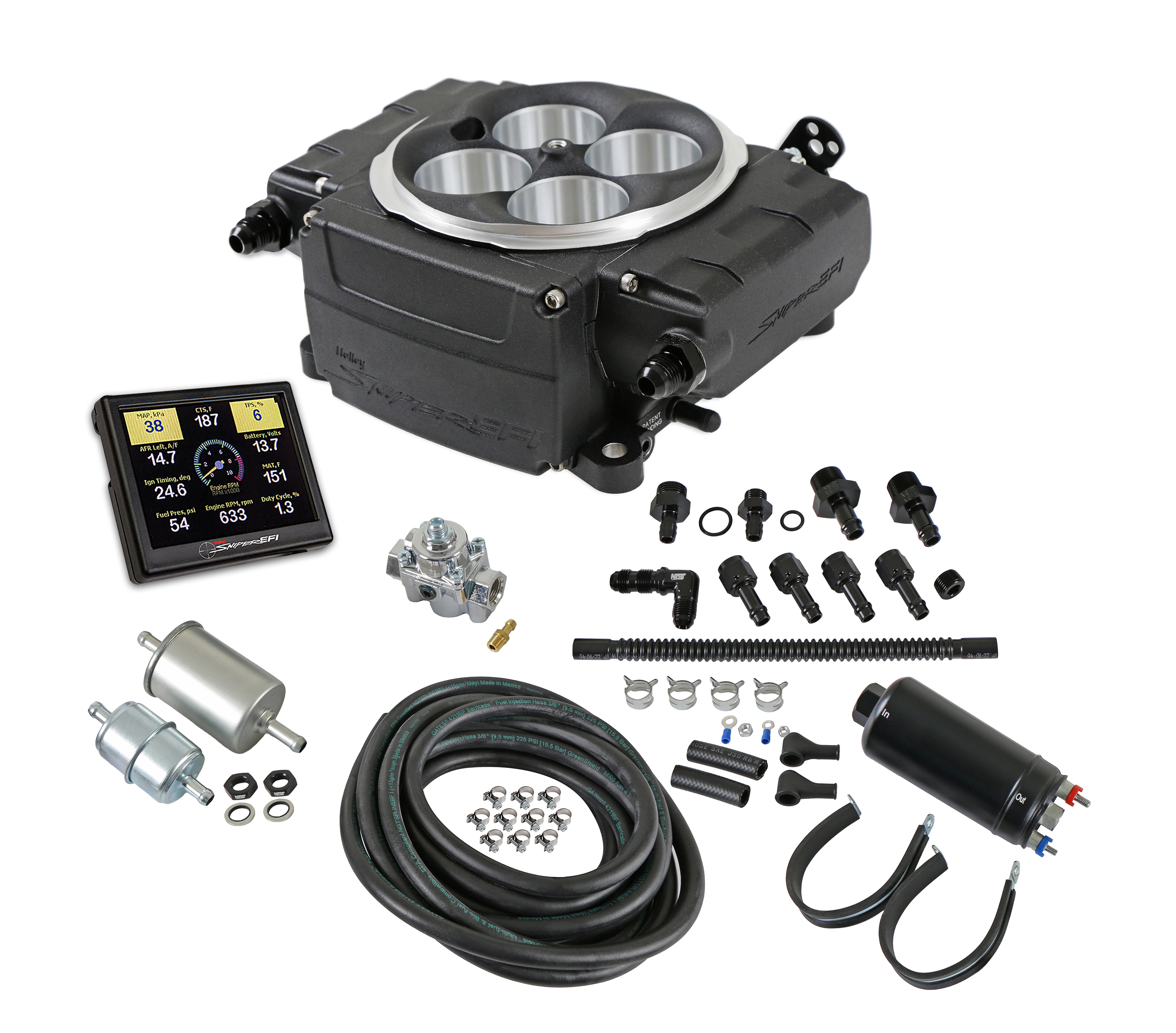 Sniper 550-511-3XK - Holley  2 EFI  - Black
