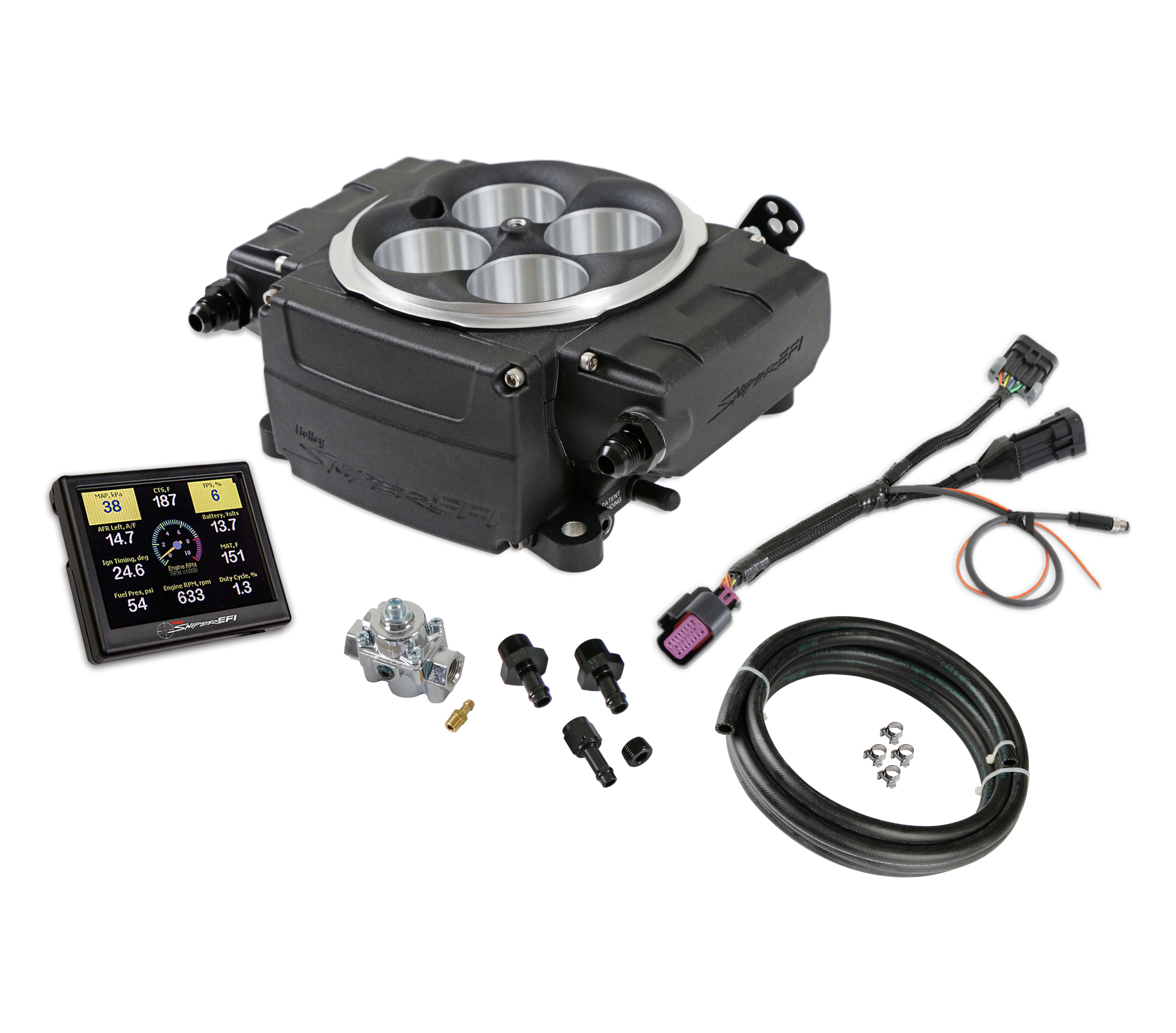 Sniper 550-511-3AE - Holley  2 EFI Upgrade Kit w/ Regulator - Black