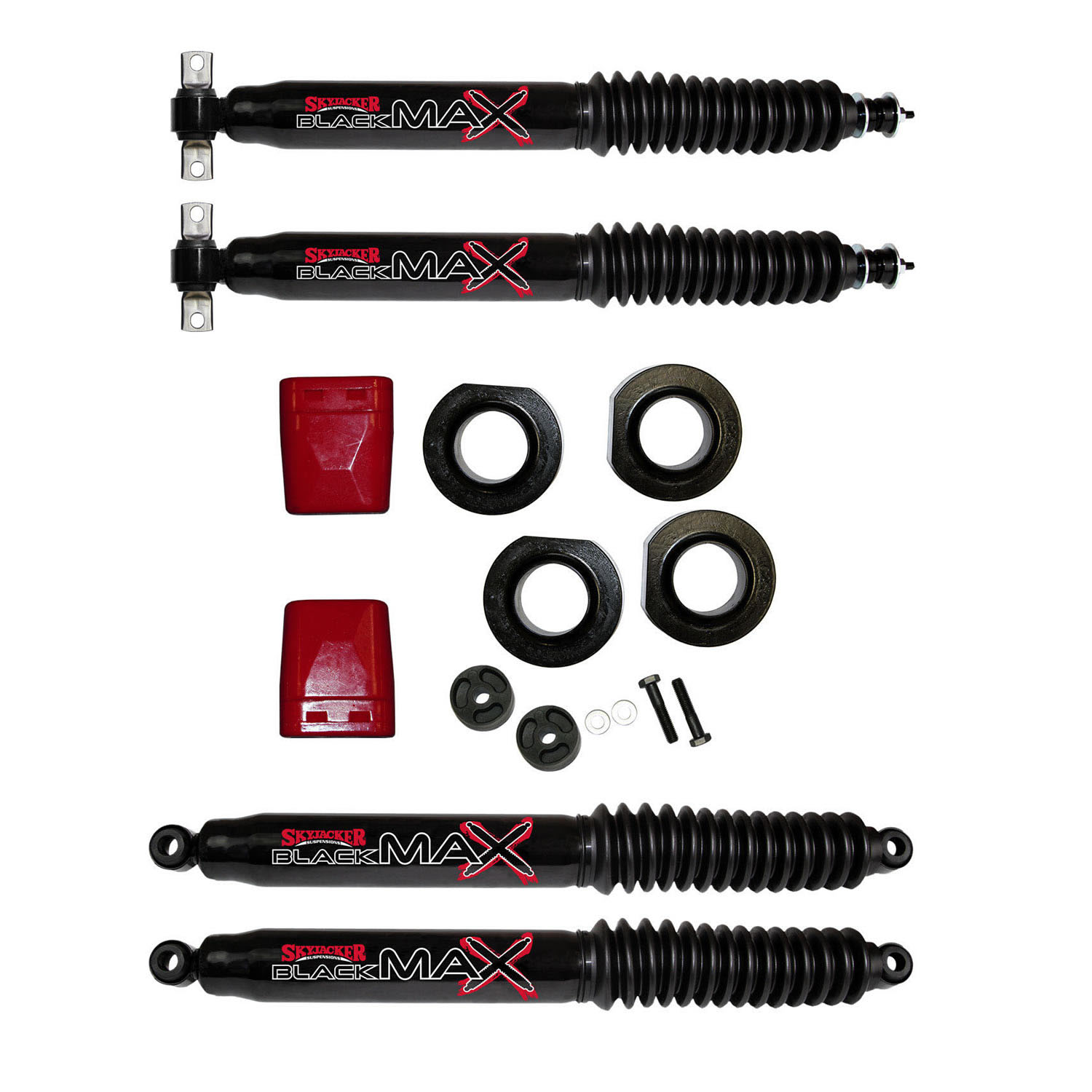 Skyjacker ZJ20-B - Grand Cherokee Suspension Lift Kit 93-98 Jeep Grand Cherokee w/Shock Black MAX Shocks 2 Inch Lift Incl. Poly Spacers