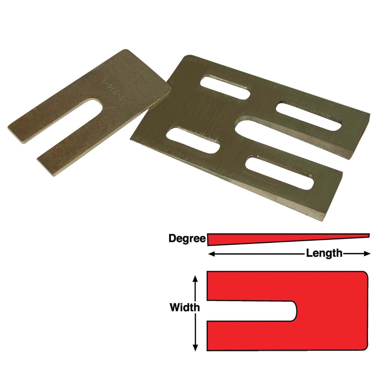 SPC Performance 10504 - MBZ SHIMS 3X6X0.5 deg.(6) SPC Performance 10504 - MBZ SHIMS 3X6X0.5 deg.(6)