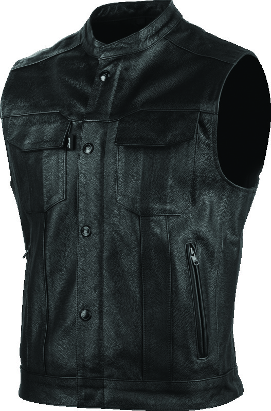 Speed and Strength 889580 - Band Of Brothers Leather Vest Black - 2XL
