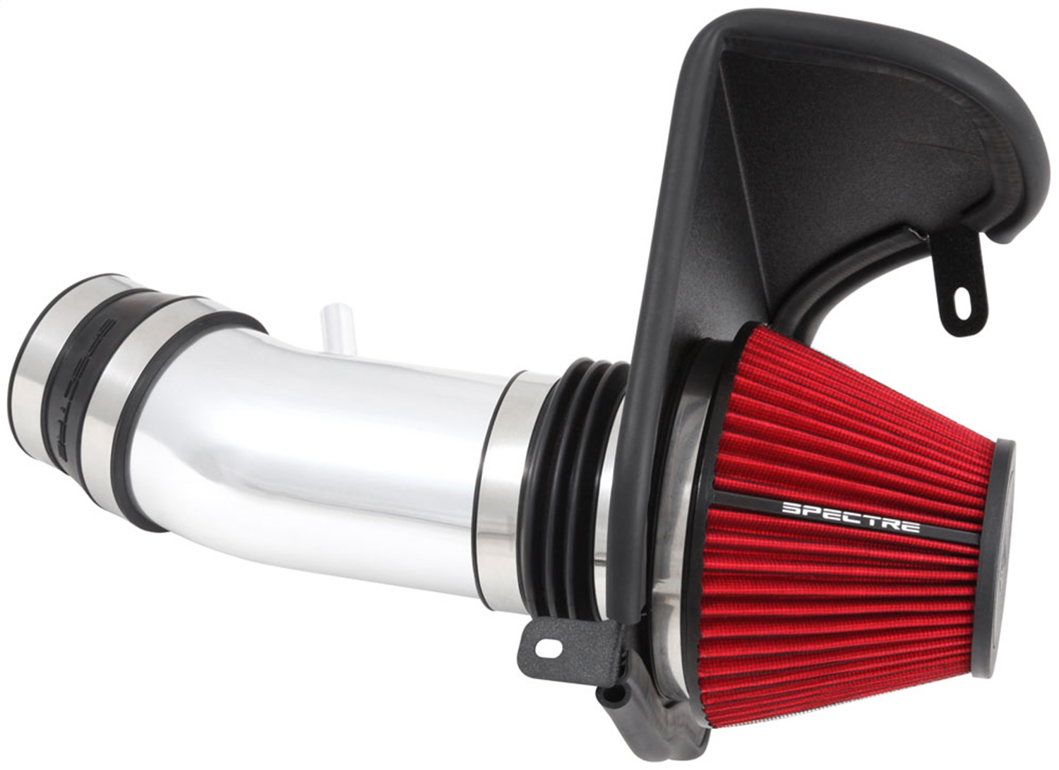 Spectre 9003 - 11-14 Challenger/Charger V8-6.4L F/I Air Intake Kit - Polished w/Red Filter Spectre 9003 - 11-14 Challenger/Charger V8-6.4L F/I Air Intake Kit - Polished w/Red Filter
