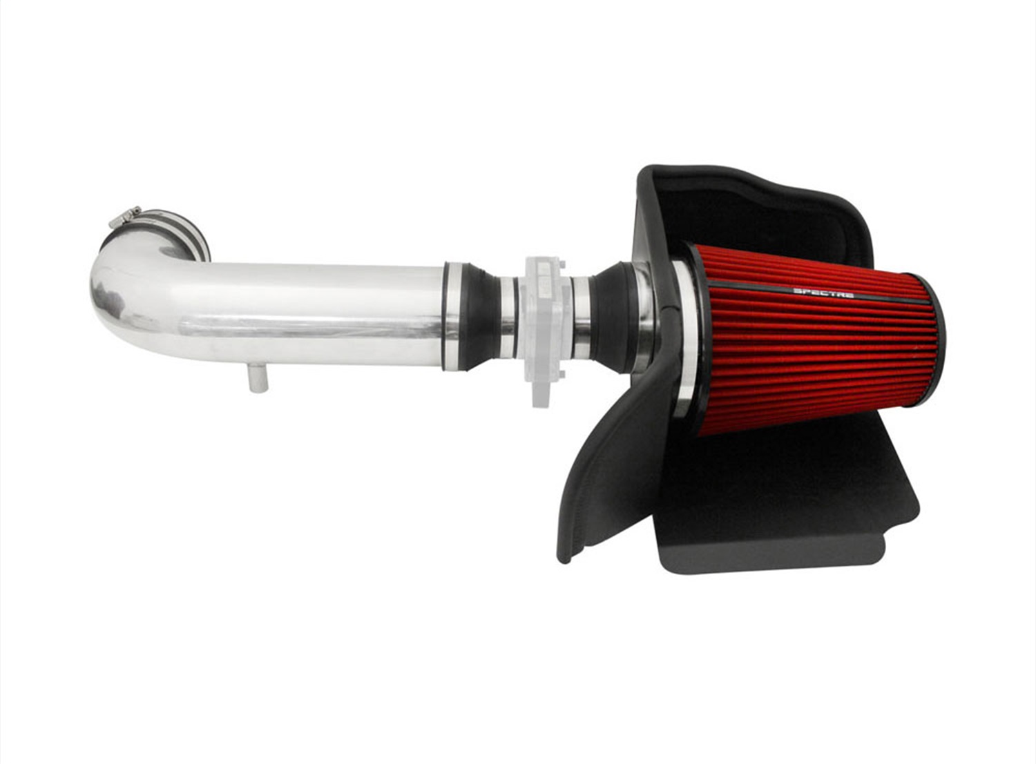 Spectre 9983 - 94-96 Chevy Caprice/Impala SS V8-5.7L F/I Air Intake Kit - Polished w/Red Filter