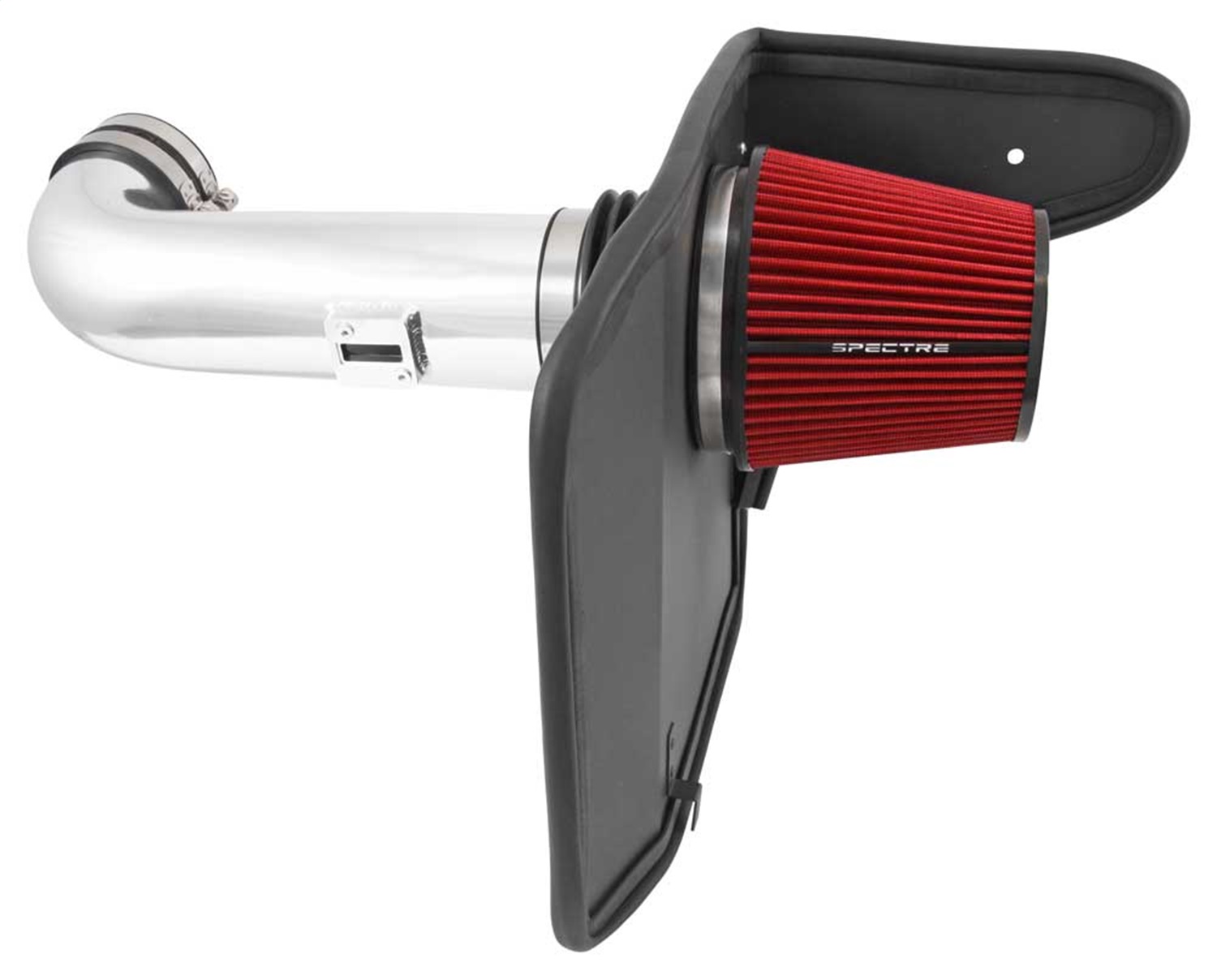 Spectre 9908 - 10-12 Chevy Camaro V8-6.2L F/I Air Intake Kit - Clear Anodized w/Red Filter