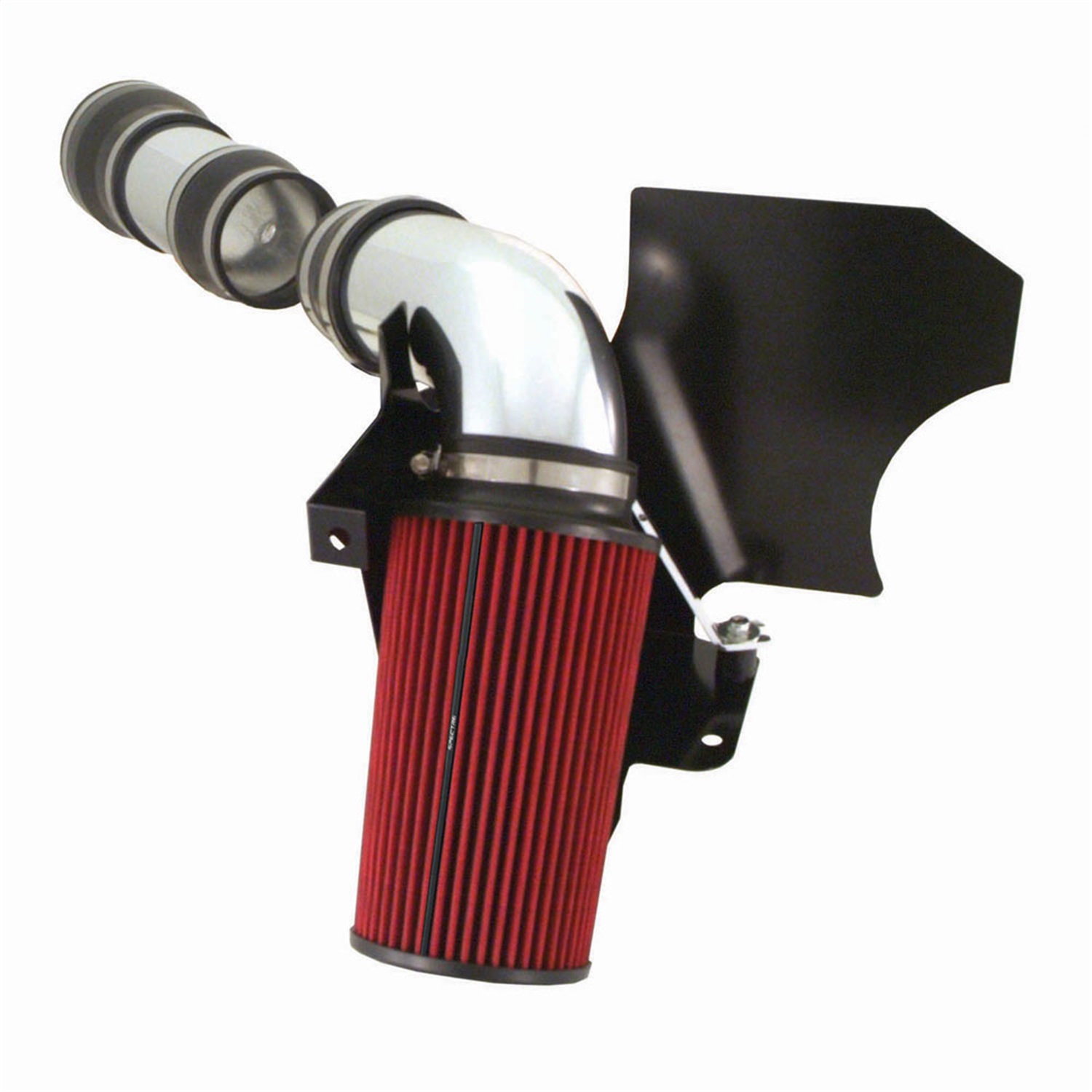 Spectre 9921 - 99-03 Ford SD V10-6.8L F/I Air Intake Kit - Clear Anodized w/Red Filter