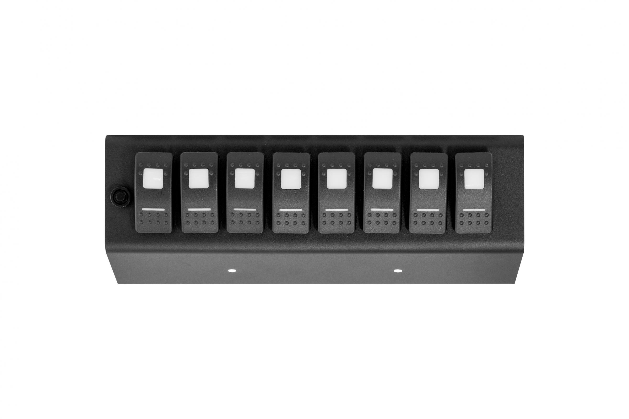 sPOD 860855 - Add On Green LED 8-Switch Panel for 07-08 Jeep Wrangler JK (for SourceSE) sPOD 860855 - Add On Green LED 8-Switch Panel for 07-08 Jeep Wrangler JK (for SourceSE)