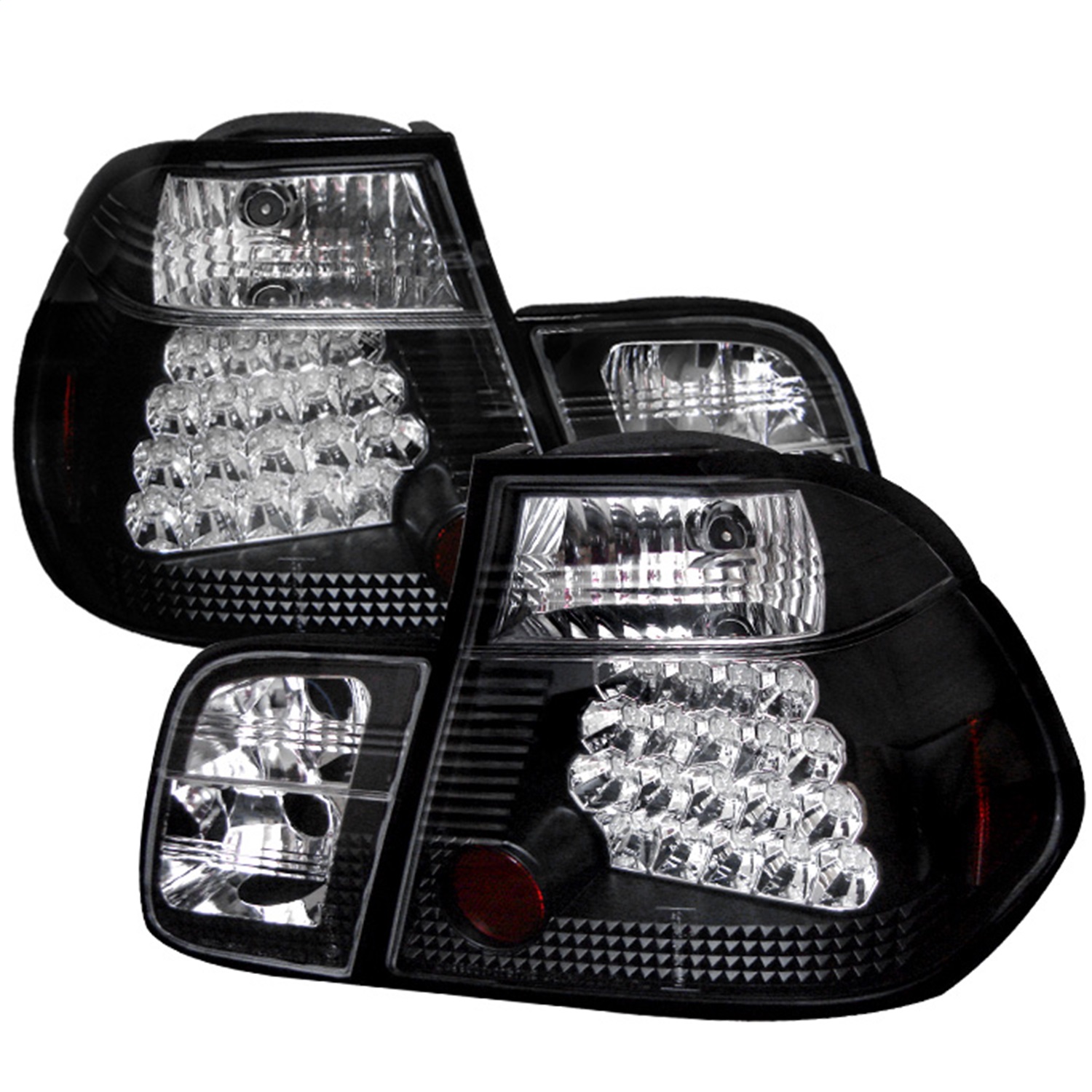 Spyder 5000736 - BMW E46 3-Series 99-01 4Dr LED Tail Lights Black ALT-YD-BE4699-4D-LED-BK Spyder 5000736 - BMW E46 3-Series 99-01 4Dr LED Tail Lights Black ALT-YD-BE4699-4D-LED-BK