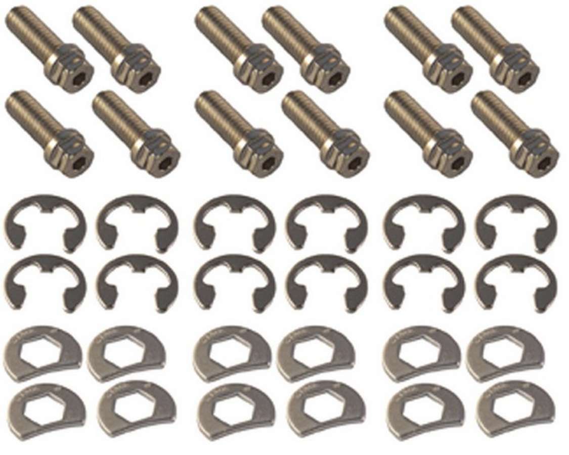 Stage 8 Fasteners 8951 - S/S Header Bolt Kit - 6pt. 3/8-16 x 1in (12)