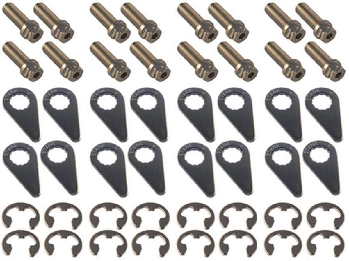Stage 8 Fasteners 8912A - Header Bolt Kit - 6pt. 3/8-16 x 1in (16)