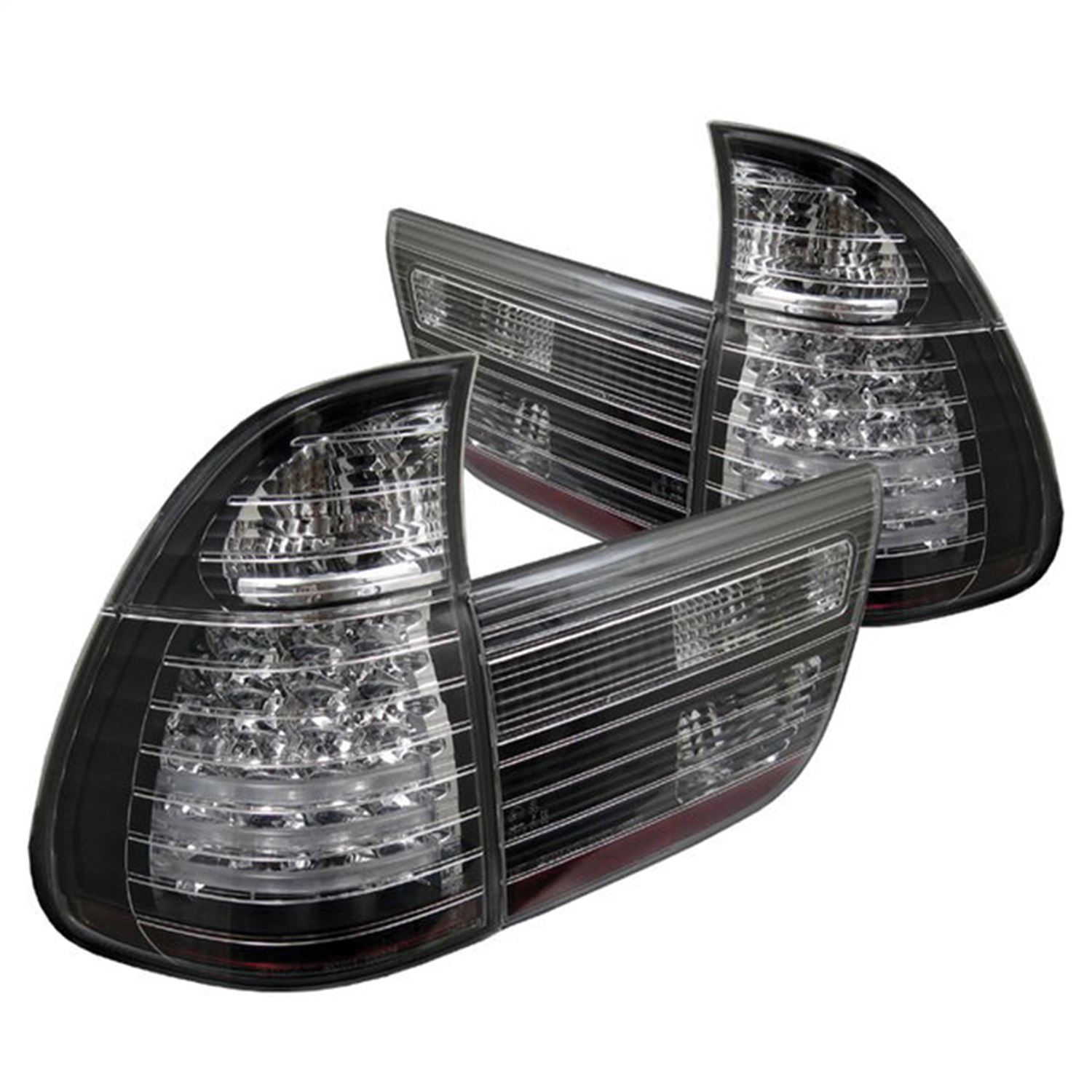 Spyder 5000781 - BMW E53 X5 00-06 4PCS LED Tail Lights Black ALT-YD-BE5300-LED-BK Spyder 5000781 - BMW E53 X5 00-06 4PCS LED Tail Lights Black ALT-YD-BE5300-LED-BK