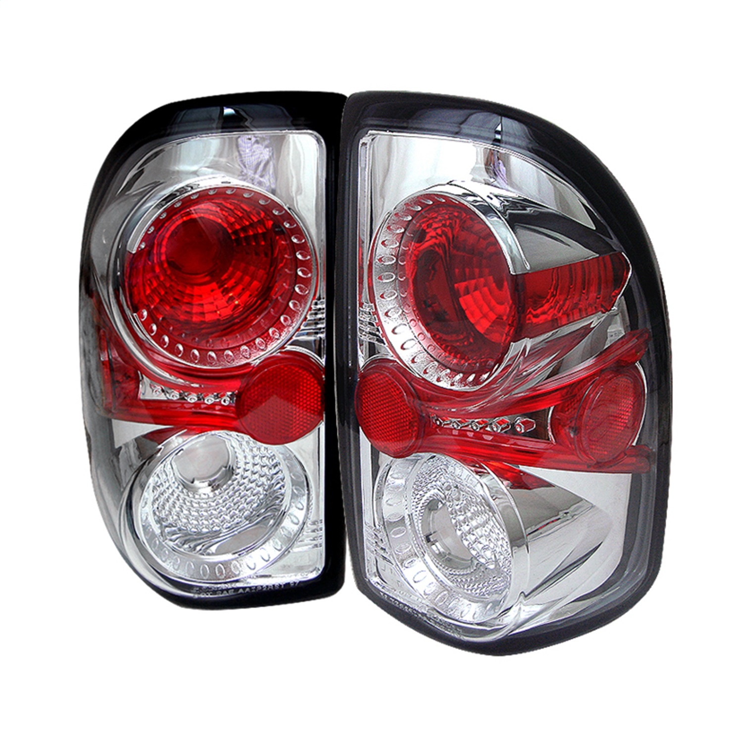 Spyder 5002334 - Dodge Dakota 97-04 Euro Style Tail Lights Chrome ALT-YD-DDAK97-C