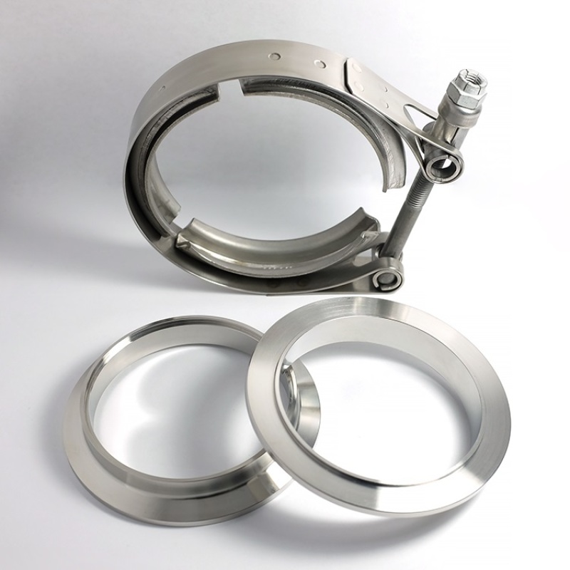 Stainless Bros 603-04510-0002 - 1.75in 304SS V-Band Assembly - 2 Flanges/1 Clamp