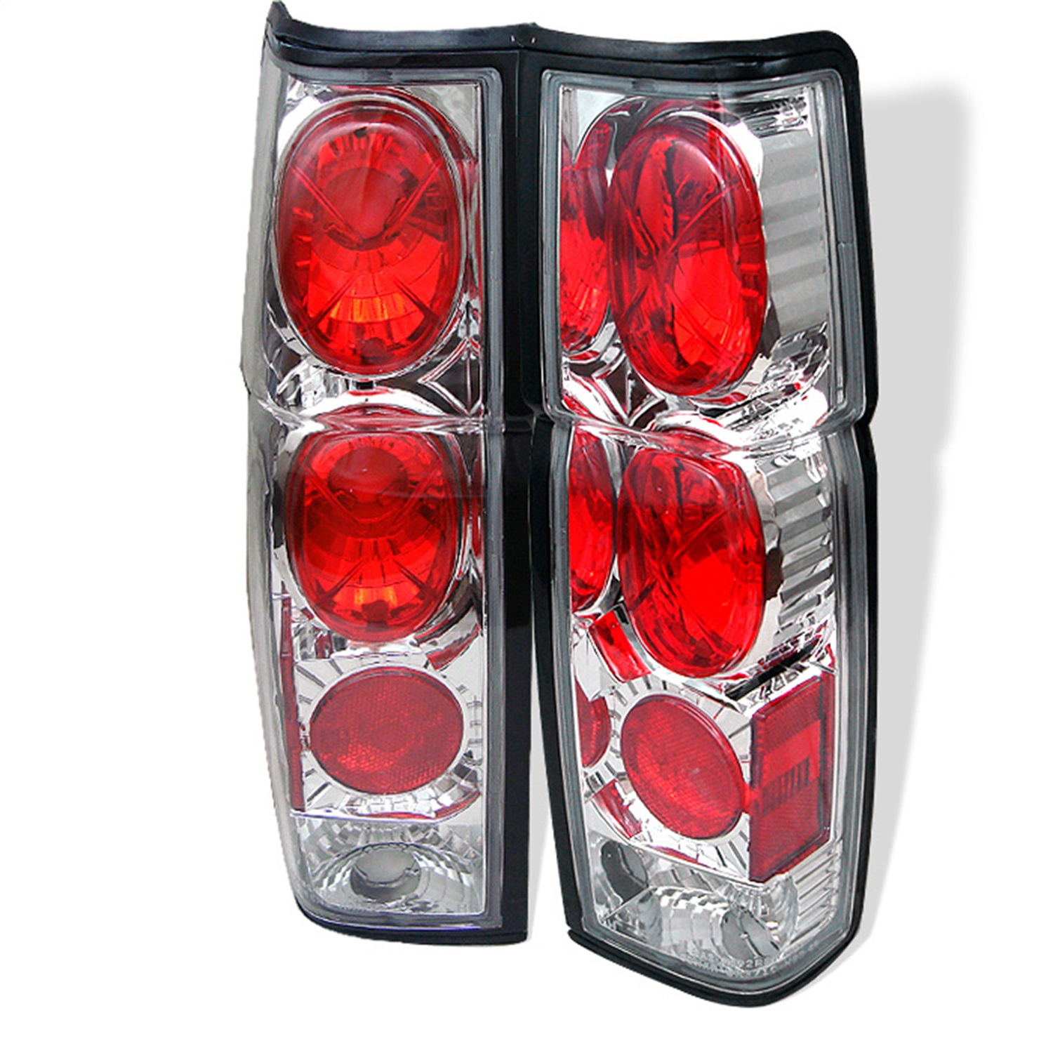 Spyder 5006882 - Nissan Hardbody 86-97 Euro Style Tail Lights Chrome ALT-YD-NH86-C
