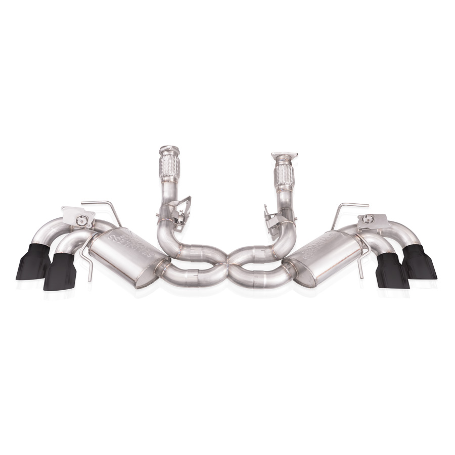 Stainless Works C8CBR-B - 20-21 Chevrolet Corvette C8 6.2L Redline Cat-Back Exhaust w/ Matte Black Tips Stainless Works C8CBR-B - 20-21 Chevrolet Corvette C8 6.2L Redline Cat-Back Exhaust w/ Matte Black Tips