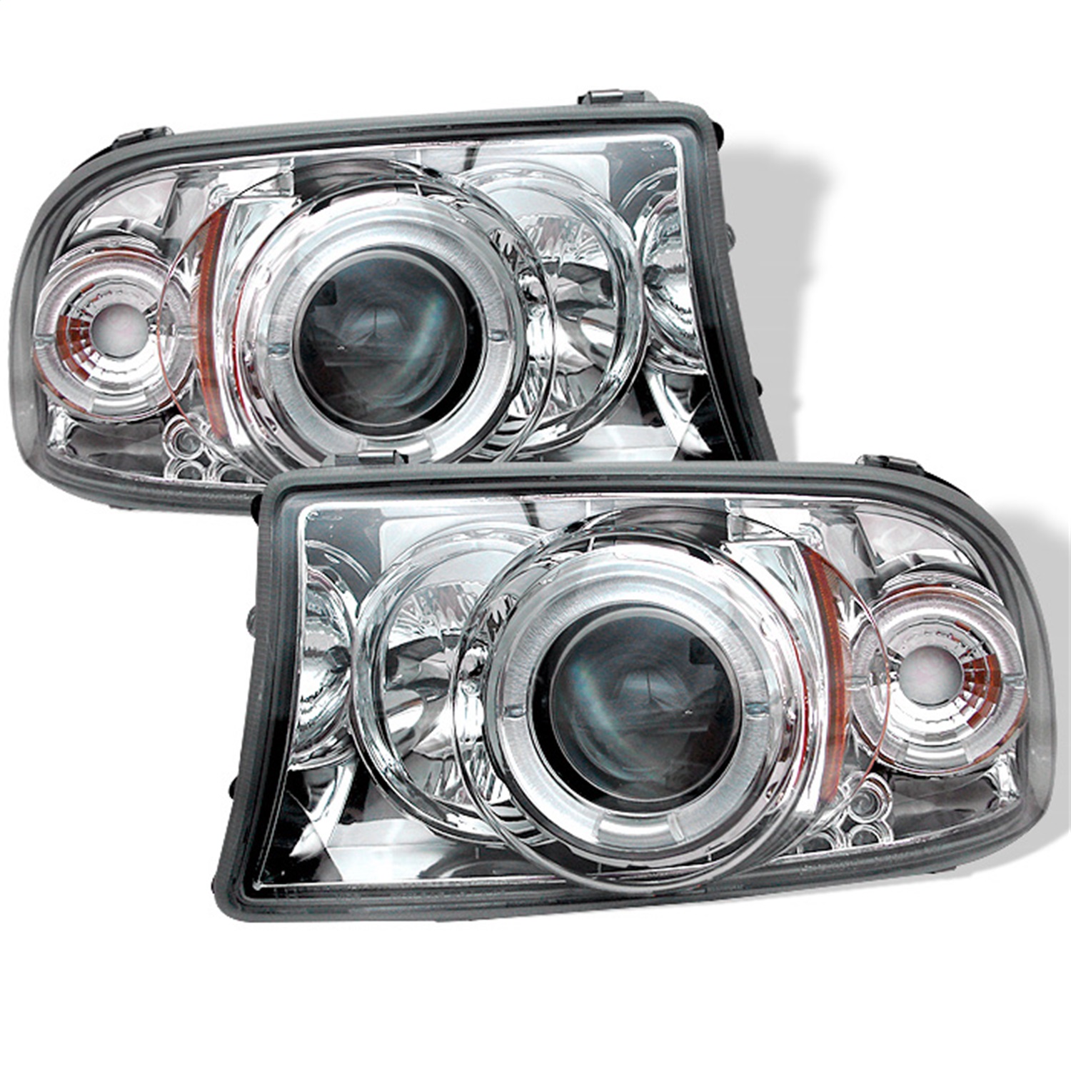 Spyder 5009791 - Dodge Dakota 97-04/Durango 98-03 1PC Projector Headlights LED Halo LED Chrm PRO-YD-DDAK97-C