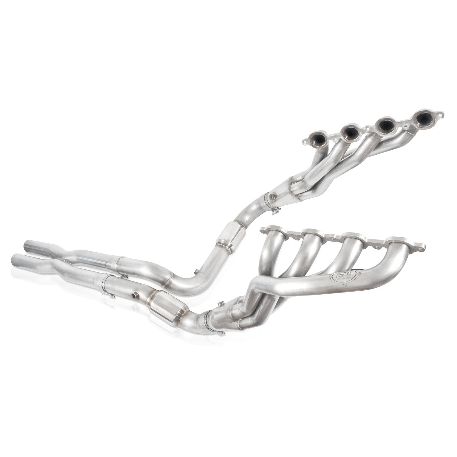 Stainless Works CT07HCAT - 2007-13 Chevy Silverado/GMC Sierra Headers 1-7/8in Primaries High-Flow Cats X-Pipe