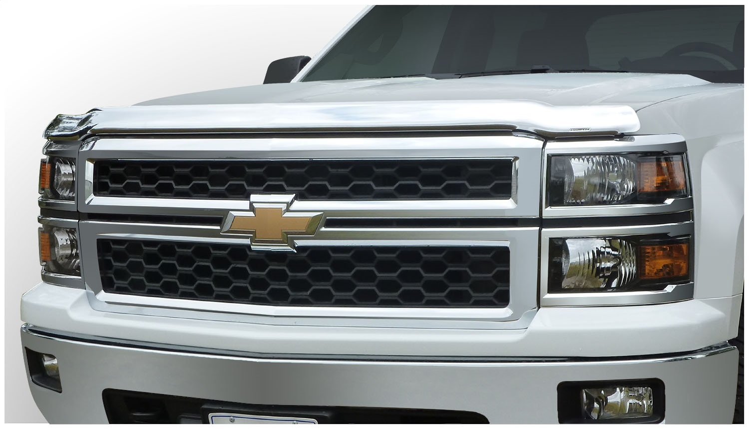 Stampede 2053-8 - Vigilante Premium Hood Protector, Chrome, for 2015-2019 GMC Sierra 2500 HD/3500 HD (Excludes Induction System Hood)